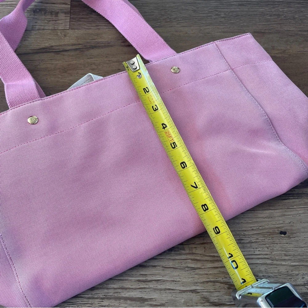 Kate Spade pink canvas baby tote bag